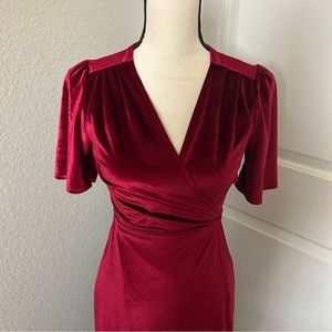 Lulu’s velvet wrap dress